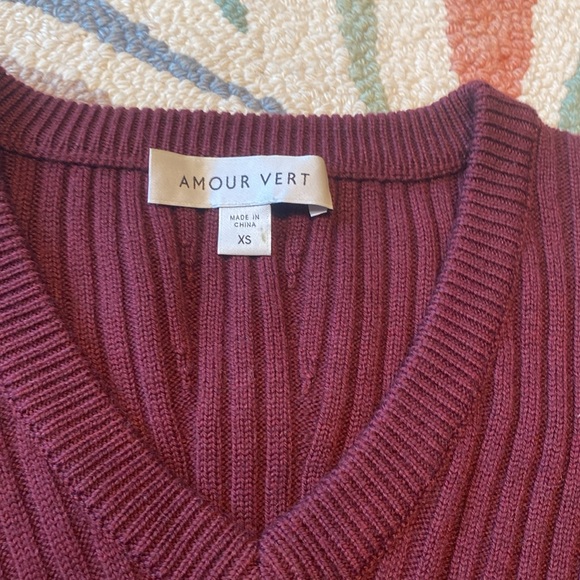 Holiday Party! Amour Vert Wool Sweater Dress - Picture 3 of 5